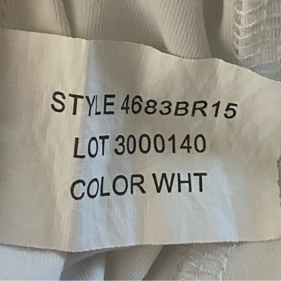 MIRACLEBODY by MIRACLESUIT white burnout fabric top over slimming tank top Large - Picture 12 of 13